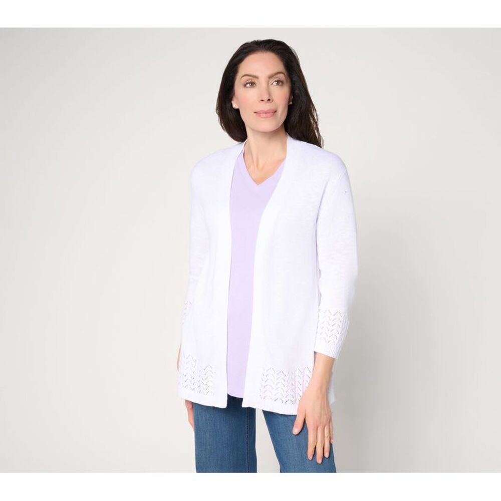 Denim & Co. Women's Top Sweater Sz S Make Your Selection: Beach White A739135